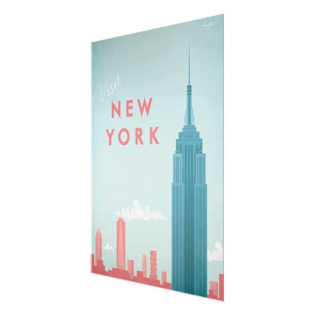 Billeder kunsttryk Travel Poster - New York