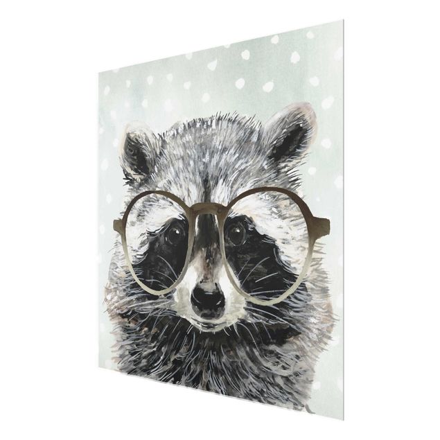 Billeder grå Animals With Glasses - Raccoon