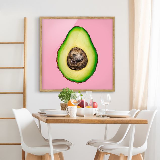 Billeder frugt Avocado With Hedgehog