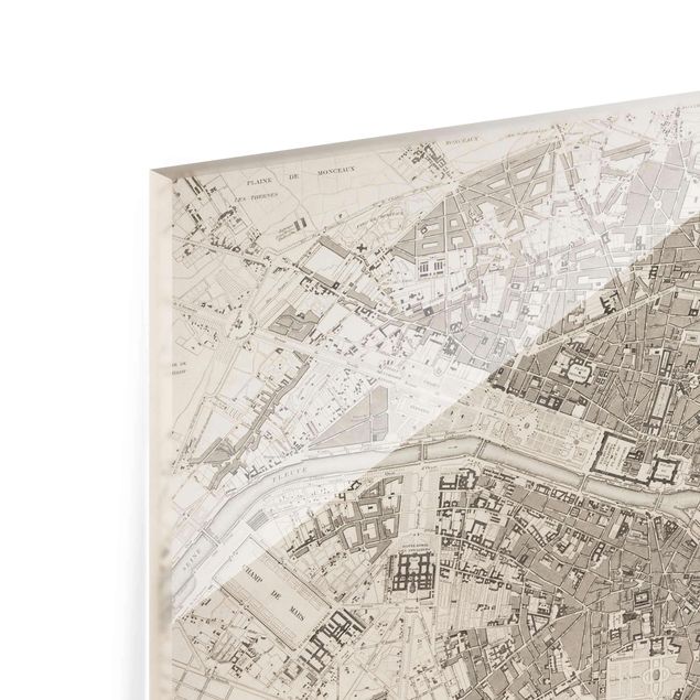 Billeder Vintage Map Paris