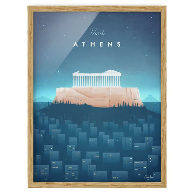 Billeder kunsttryk Travel Poster - Athens