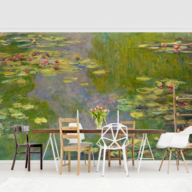 Tapet roser Claude Monet - Green Waterlilies