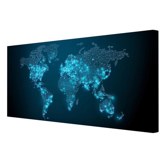 Billeder Connected World World Map