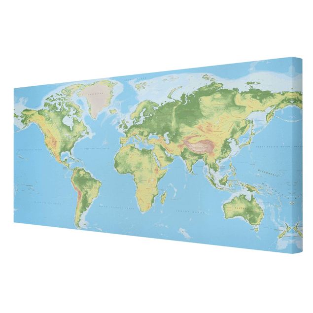 Billeder Physical World Map
