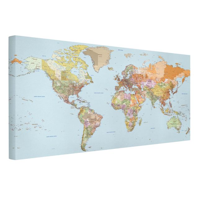 Billeder på lærred verdenskort Political World Map