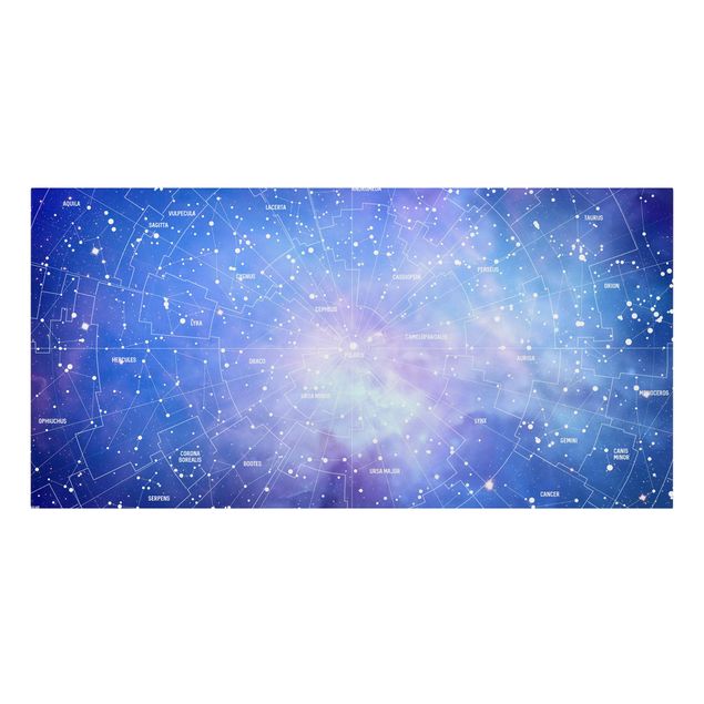 Billeder blå Stelar Constellation Star Chart