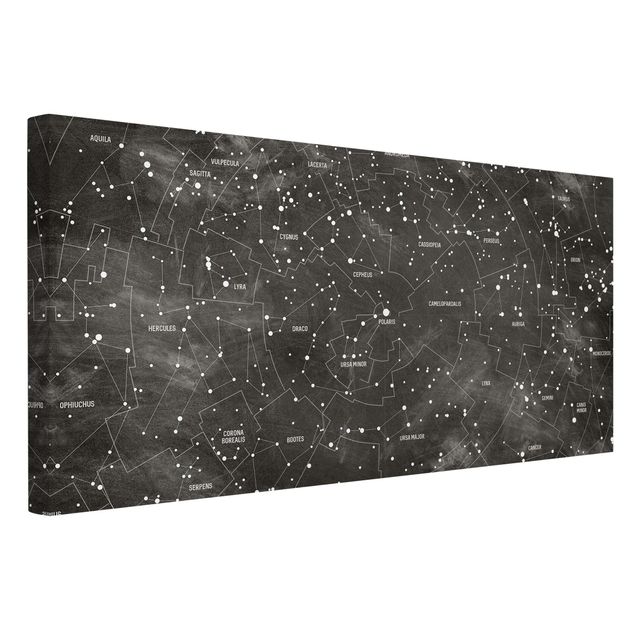 Billeder arkitektur og skyline Map Of Constellations Blackboard Look