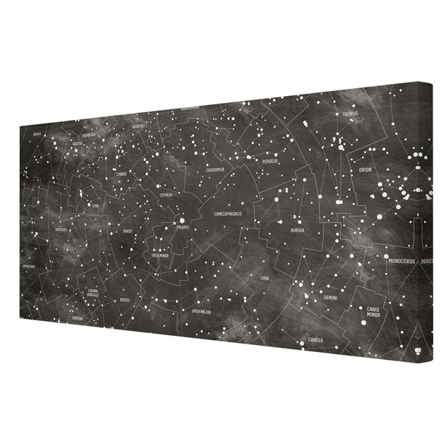 Billeder Map Of Constellations Blackboard Look