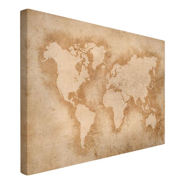Billeder på lærred verdenskort Antique World Map