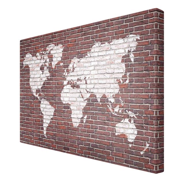 Billeder Brick World Map