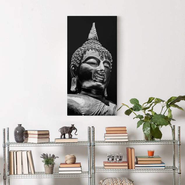 Billeder på lærred kunsttryk Buddha Statue Face