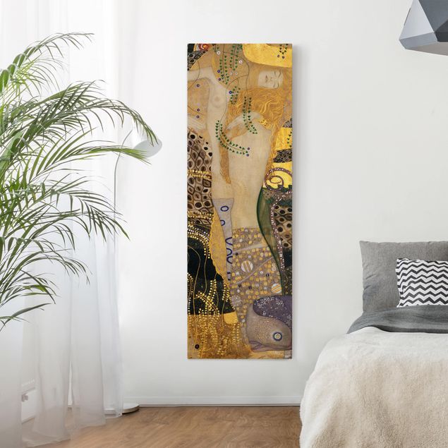 køkken dekorationer Gustav Klimt - Water Serpents I