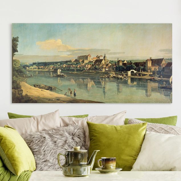 Kunst stilarter barok Bernardo Bellotto - View Of Pirna