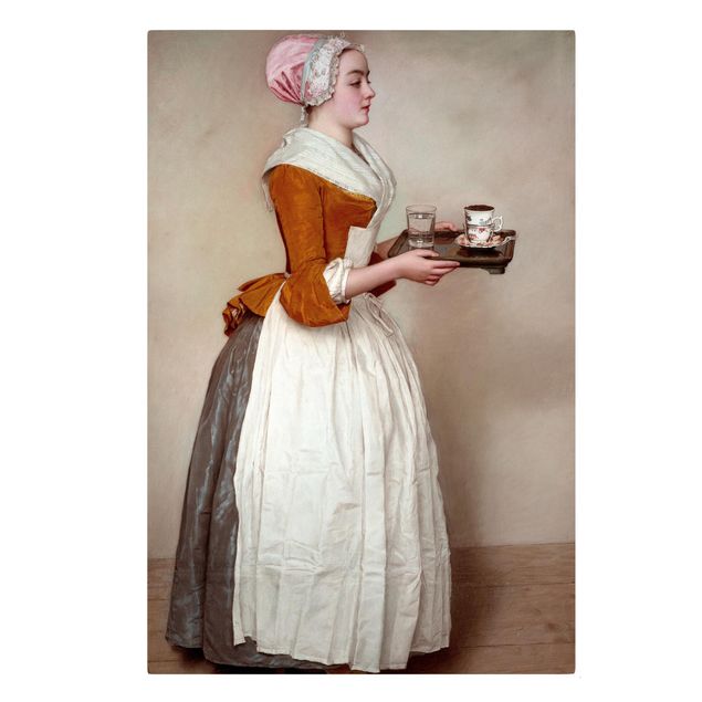 Billeder kunsttryk Jean Etienne Liotard - The Chocolate Girl