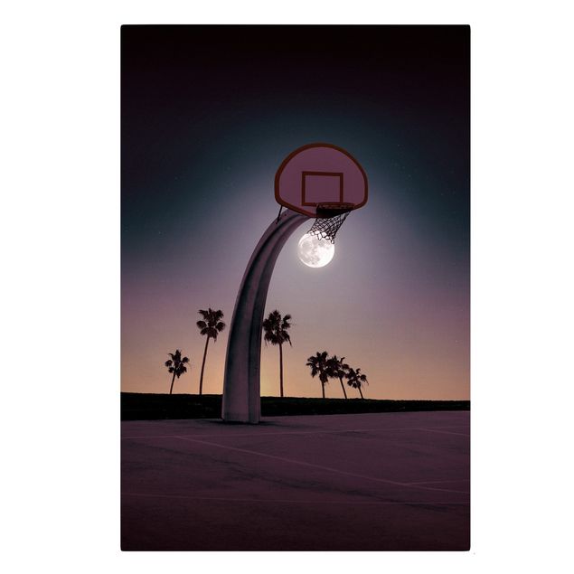 Billeder sort Basketball With Moon