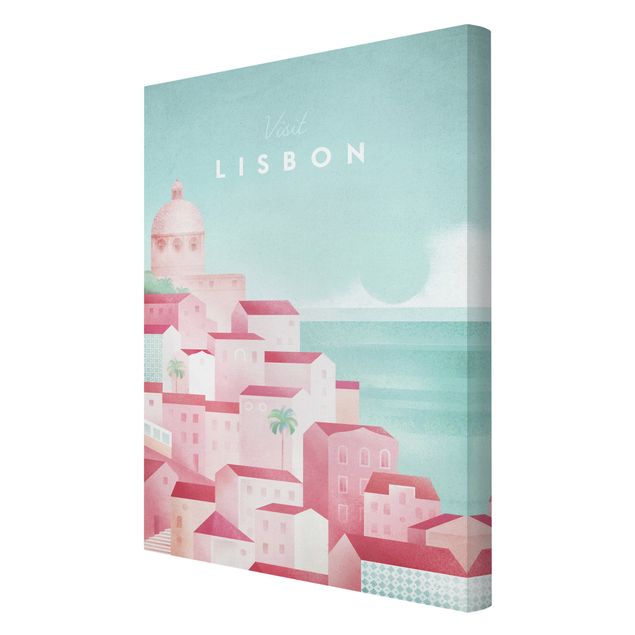 Billeder på lærred arkitektur og skyline Travel Poster - Lisbon