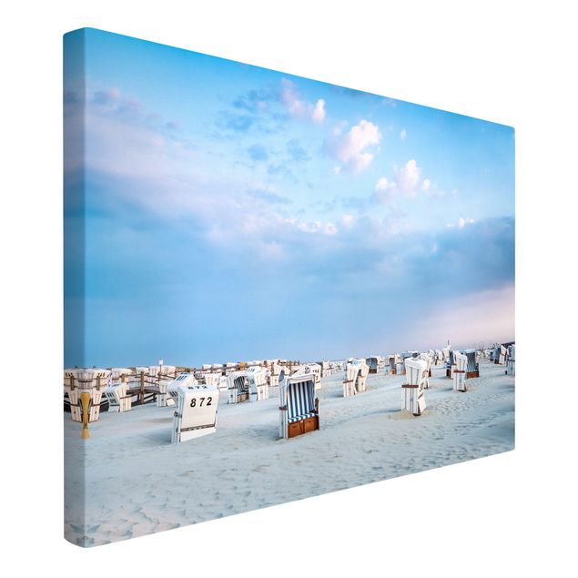 Billeder landskaber Beach Chairs On The North Sea Beach