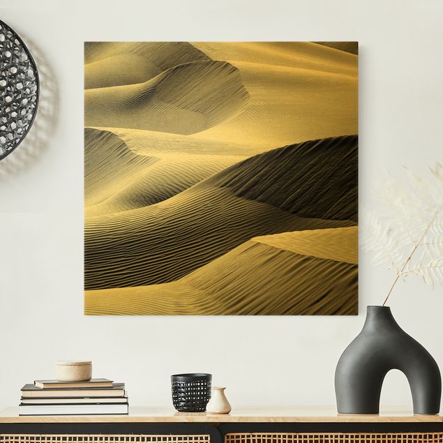 Billeder på lærred landskaber Wave Pattern In Desert Sand