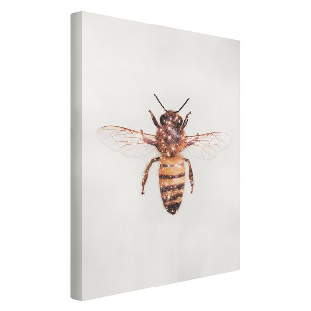 Billeder på lærred dyr Bee With Glitter