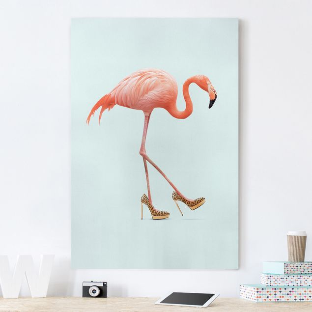 køkken dekorationer Flamingo With High Heels