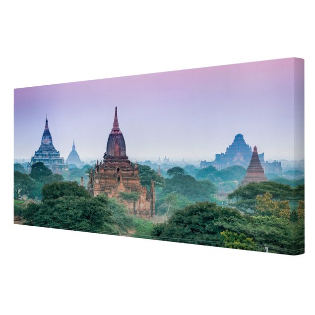 Billeder på lærred arkitektur og skyline Temple Grounds In Bagan