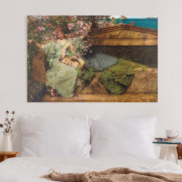køkken dekorationer Sir Lawrence Alma-Tadema - The Rose Garden