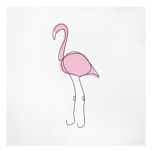 Billeder moderne Flamingo Line Art