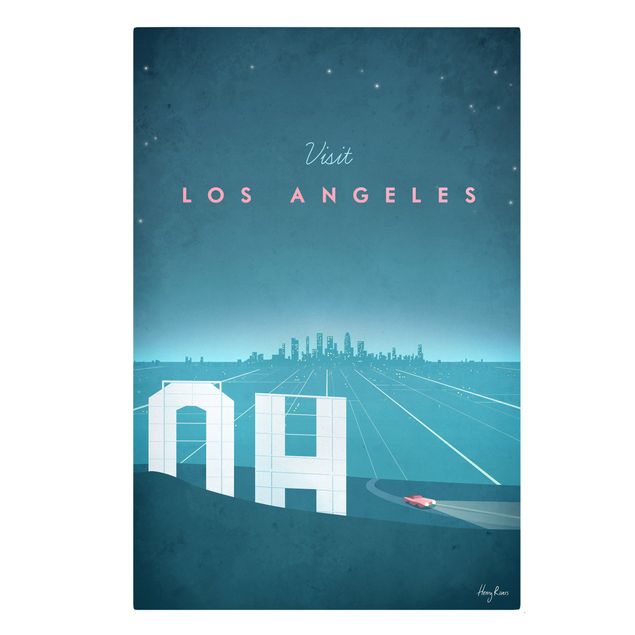 Billeder blå Travel Poster - Los Angeles