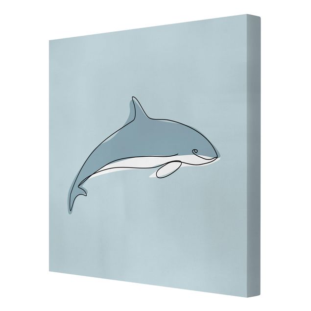 Billeder moderne Dolphin Line Art