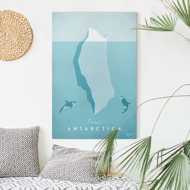 Billeder på lærred fisk Travel Poster - Antarctica