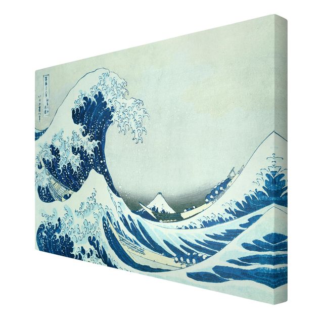 Billeder på lærred kunsttryk Katsushika Hokusai - The Great Wave At Kanagawa