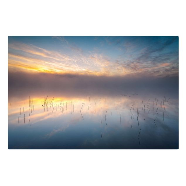 Billeder natur Sunrise Swedish Lake