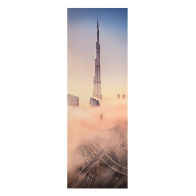 Billeder på lærred arkitektur og skyline Heavenly Dubai Skyline
