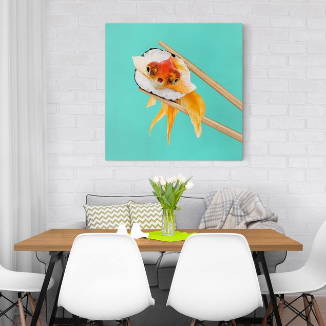 Billeder fisk Sushi With Goldfish