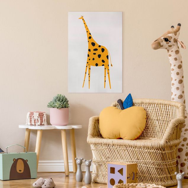 Børneværelse deco Yellow Giraffe
