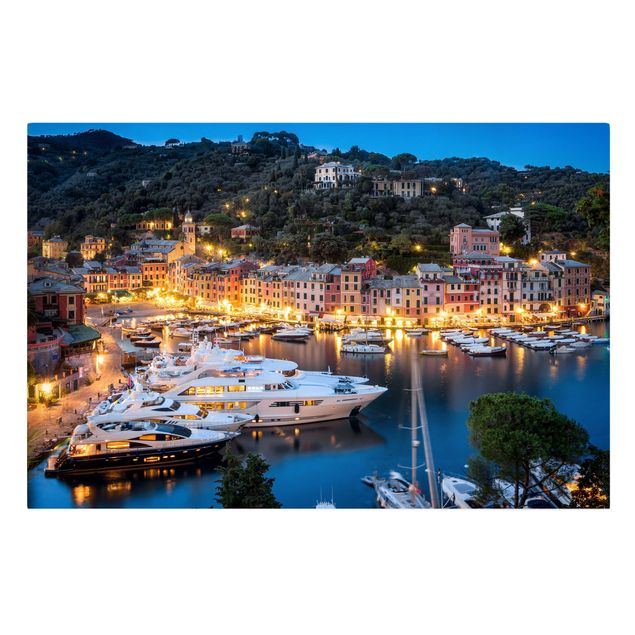 Billeder arkitektur og skyline Night Time In The Harbour Of Portofino