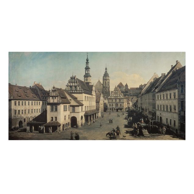 Kunst stilarter Bernardo Bellotto - The Market Square In Pirna