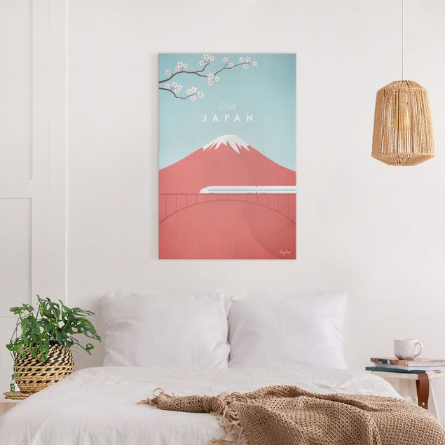 Billeder på lærred bjerge Travel Poster - Japan