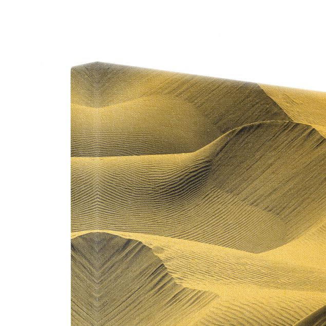 Billeder på lærred guld Wave Pattern In Desert Sand