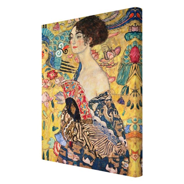 Billeder portræt Gustav Klimt - Lady With Fan