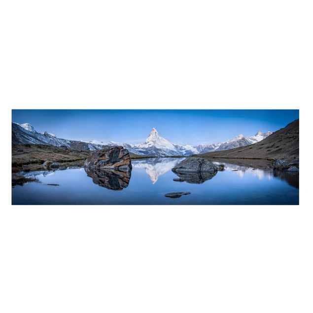 Billeder landskaber Stellisee Lake In Front Of The Matterhorn
