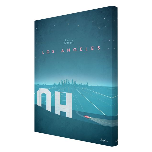 Billeder Henry Rivers Travel Poster - Los Angeles