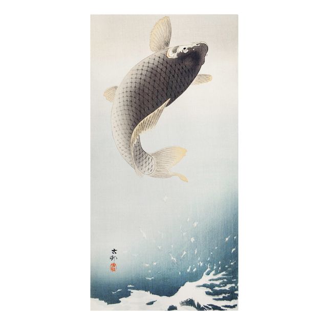 Billeder på lærred dyr Vintage Illustration Asian Fish II