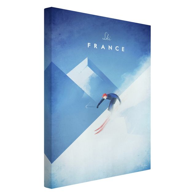 Billeder landskaber Travel Poster - Ski In France