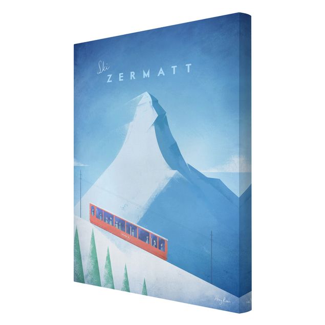Billeder på lærred arkitektur og skyline Travel Poster - Zermatt