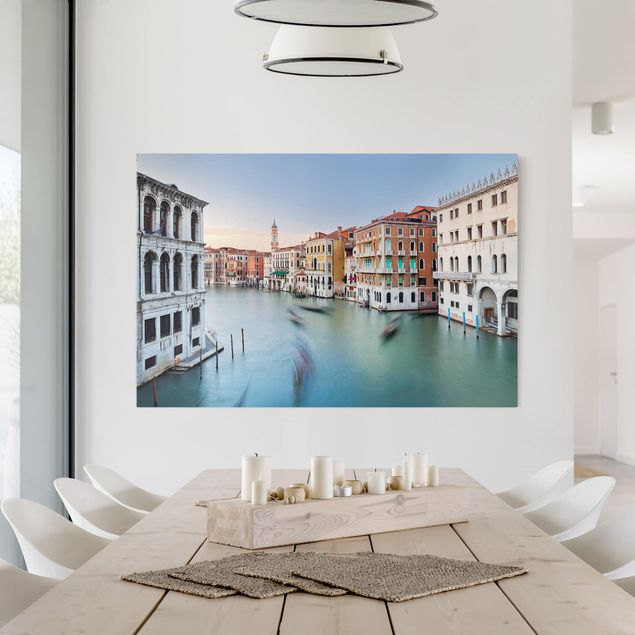 Billeder på lærred arkitektur og skyline Grand Canal View From The Rialto Bridge Venice