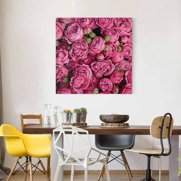 Billeder på lærred roser Pink Peonies