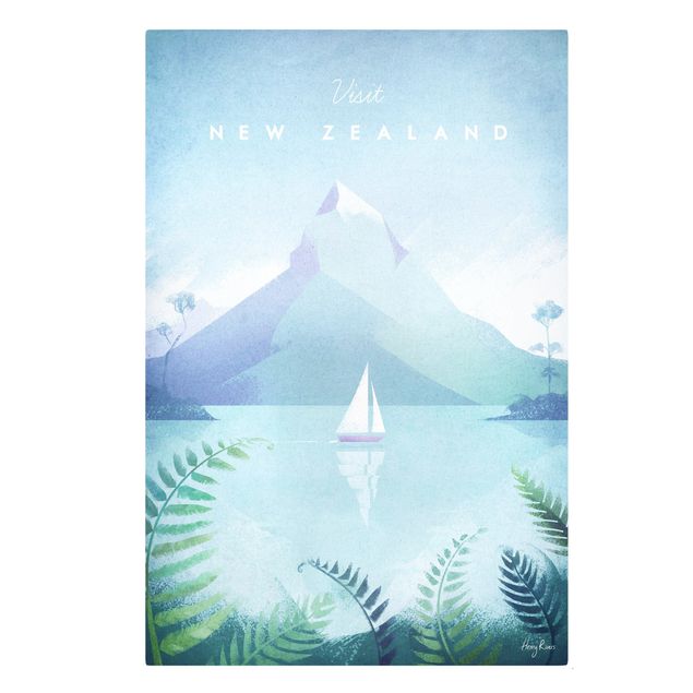 Billeder bjerge Travel Poster - New Zealand