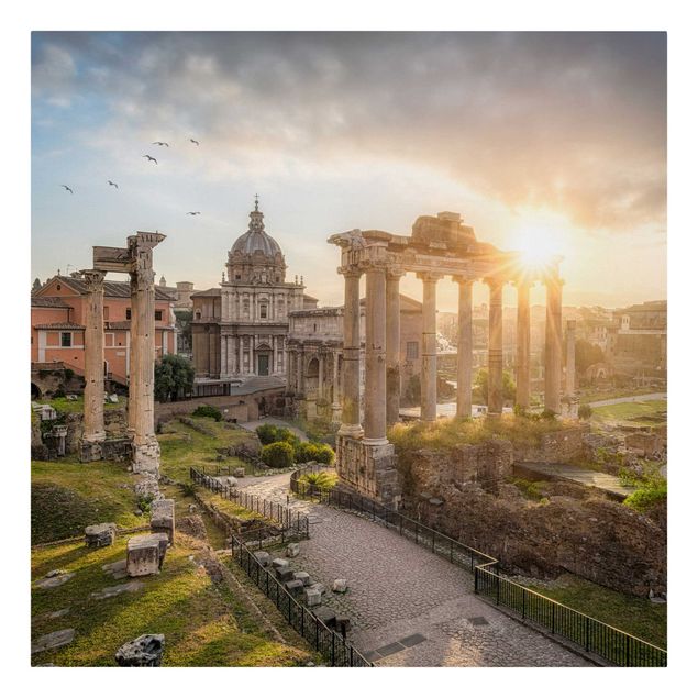 Billeder arkitektur og skyline Forum Romanum At Sunrise