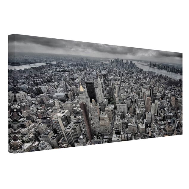 Billeder på lærred arkitektur og skyline View Over Manhattan